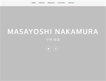 Tablet Screenshot of masayosshi.com